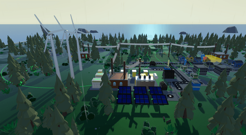 Going Green — Renewable Energy in Power Network Tycoon: Wind, Solar & Battery Storage