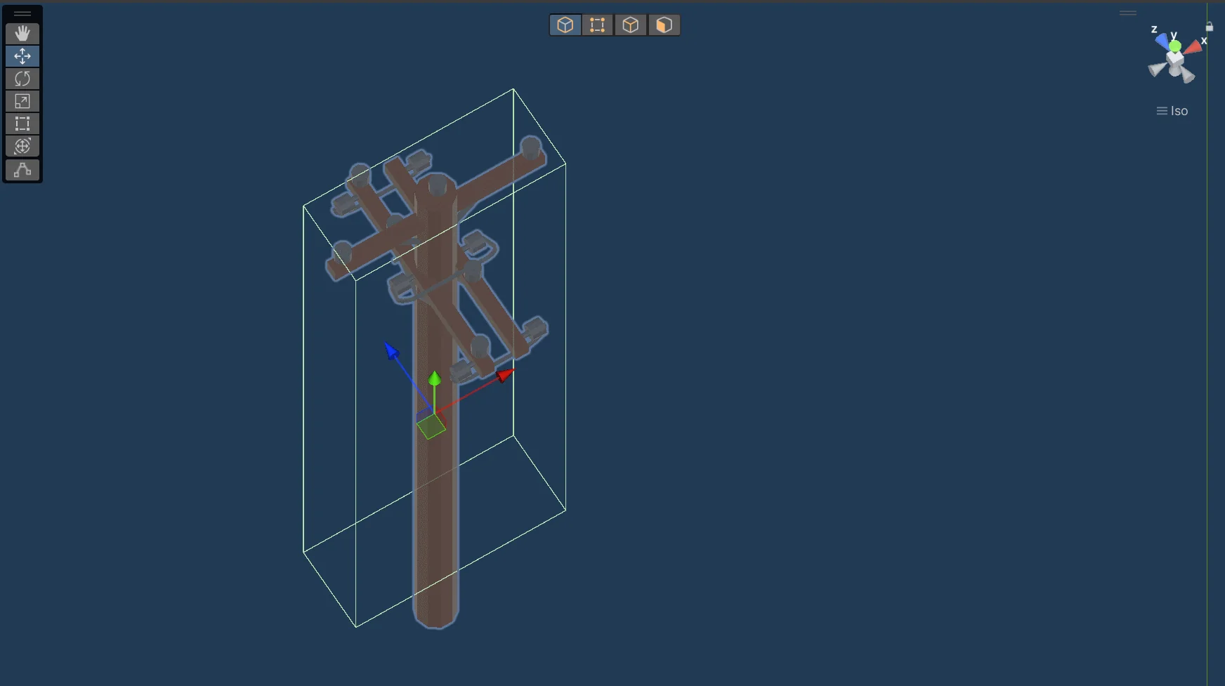 Screenshot of the model of a pole in power network tycoon